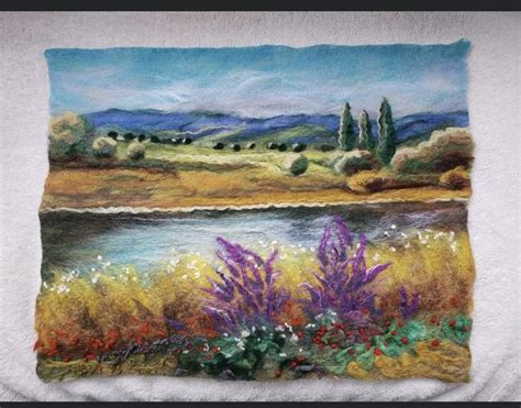 Pin by Sjleduc on 2D felting | Felt art, Landscape art quilts, Felt ...