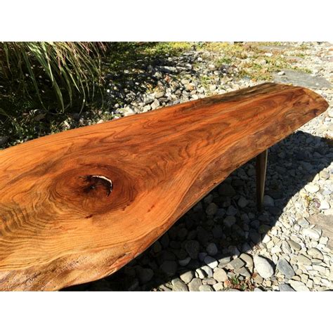 Raw Walnut Wood Coffee Table | Chairish