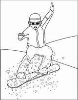 Snowboard Coloring Pages sketch template