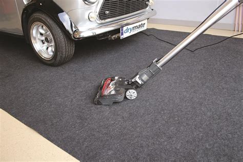 Drymate Waterproof Garage Floor Mat to absorb water, oil, fluid and other debris - California ...