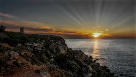 Sunset - Ghajn Tuffieha Tower | Sunset glow across Ghajn Tuf… | Flickr