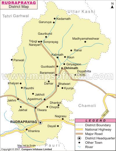 Travelogue...... BORN TO TRAVEL: MAP OF RUDRAPRAYAG