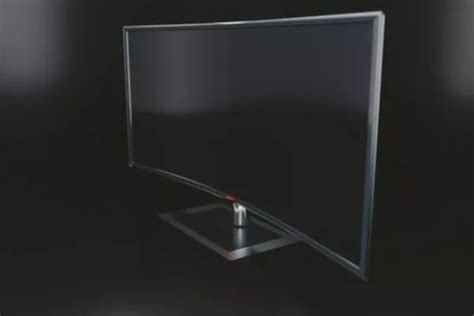 Curved Tv Monitor Free 3d Model - .Blend - Open3dModel