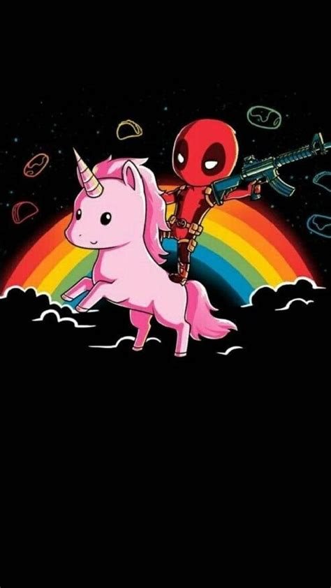 Deadpools Unicorn, deadpool, rainbow, HD phone wallpaper | Peakpx