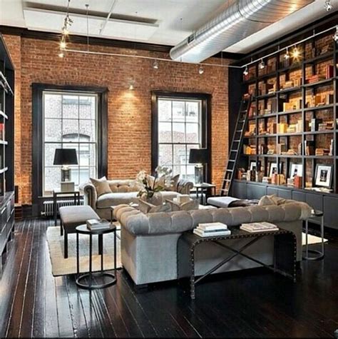 Rustic Elegant Interior Exposed Brick Wall Ideas For Your Living Room ...