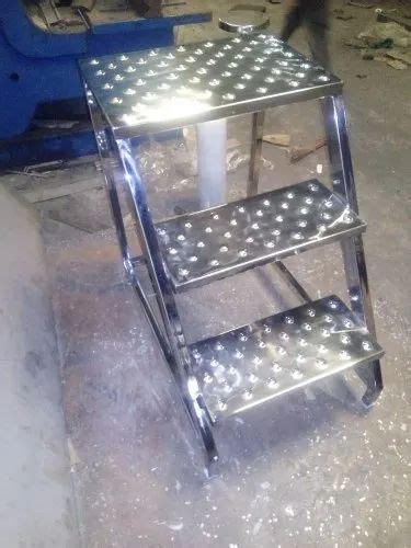 Stainless Steel Platform Ladder, For 3 at Rs 12599 in Vapi | ID: 23127894397