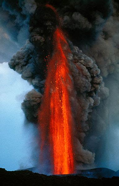 photos of lava fountains