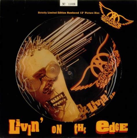 Aerosmith Livin' On The Edge UK 12" vinyl picture disc (12 inch picture record) (16180 ...