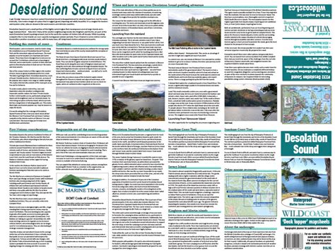 Desolation Sound map/chart for kayaking and boating – Wild Coast Publishing