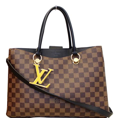 LOUIS VUITTON LV Riverside Damier Ebene Shoulder Bag Noir-US