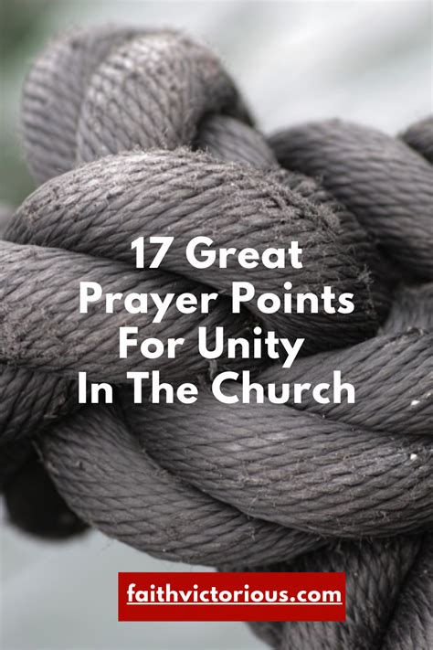 17 Great Prayer Points For Unity In The Church - Faith Victorious