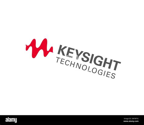 Keysight, rotated logo, white background B Stock Photo - Alamy