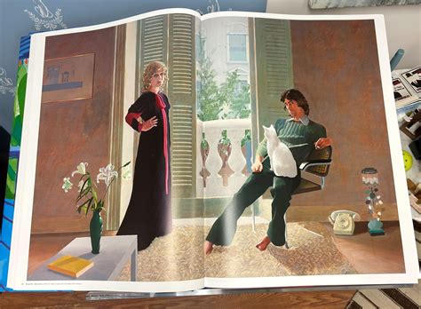 "Mr. and Mrs. Clark and Percy" Print from David Hockney's "A Bigger Book" (2016)