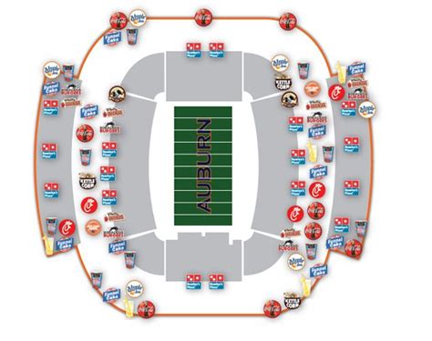 Auburn Football Stadium Map