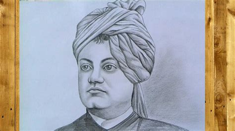 Vivekananda drawing with pencil shade||swami vivekananda sketch - YouTube