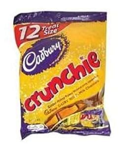 Amazon.com : Cadbury Crunchie Bar Treat Size - 12pk : Candy And Chocolate Snack Size Bars ...