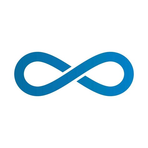 Blue infinite icon. Unlimited. Vector. 26381118 Vector Art at Vecteezy