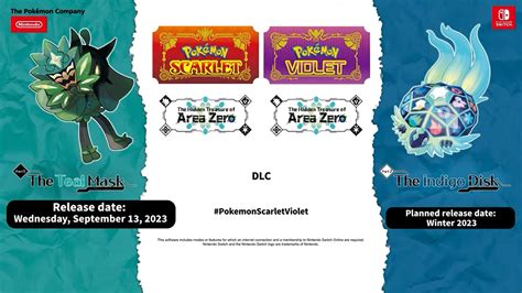 Pokemon Scarlet and Violet The Teal Mask release date