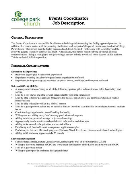 Event Coordinator Jobs