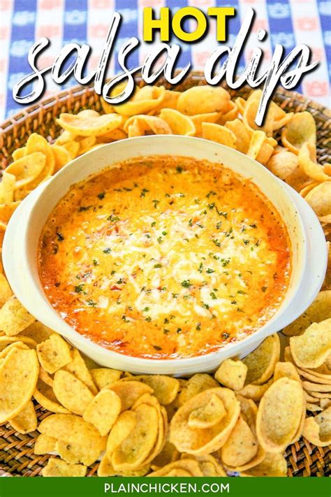 Hot Salsa Dip (Only 4 Ingredients) | Dip recipes easy, Salsa dip, Hot ...