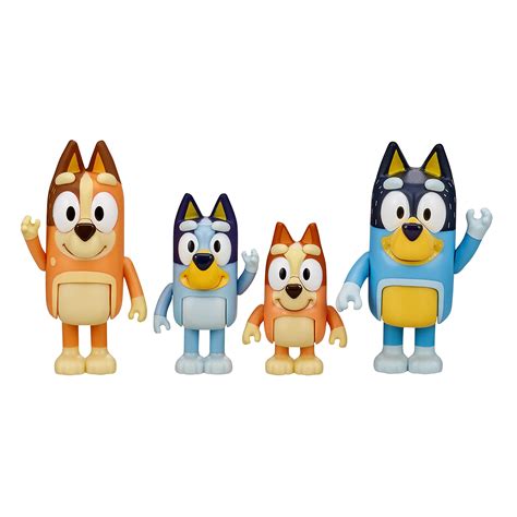 Buy Bluey and Family: Bingo, Bandit and Chilli 4 Figure pack ...