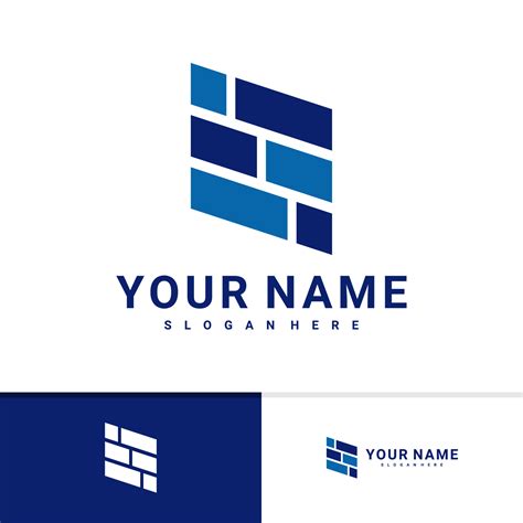 Brick logo design vector template, Creative Brick logo design concepts ...