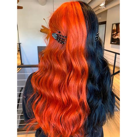 Orange & Black Split Dye - Behindthechair.com