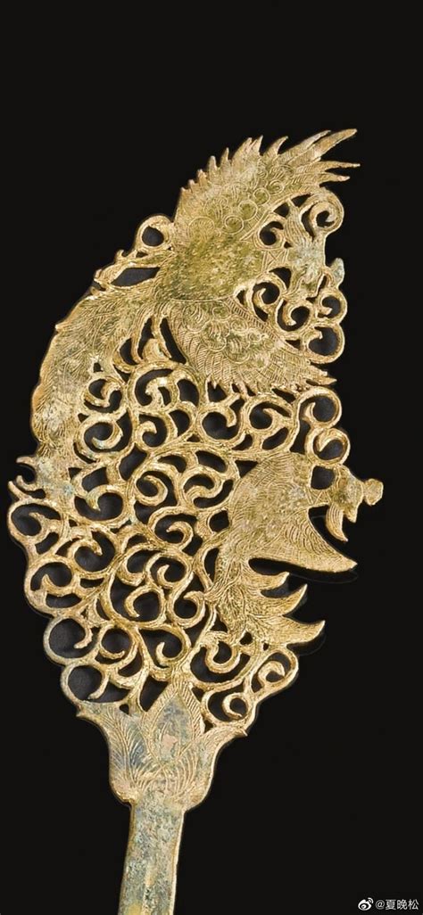 Chinese Tang Dynasty Hairpin Relics | 银鎏金凤凰花钗 in 2022 | Sculpture, Lion sculpture, Relic