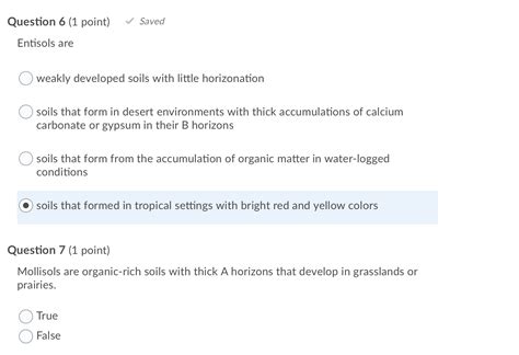 Solved Question 10 (1 point) Eluviation is the process by | Chegg.com