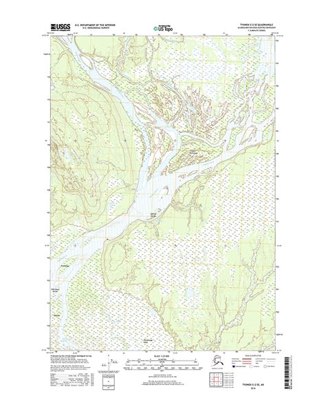 USGS Topo Map: Tyonek C-2 SE (Southcentral Alaska) - Topo Maps - Alaska ...