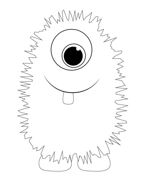 Monster Coloring Pages Free Download | Educative Printable | Monster ...