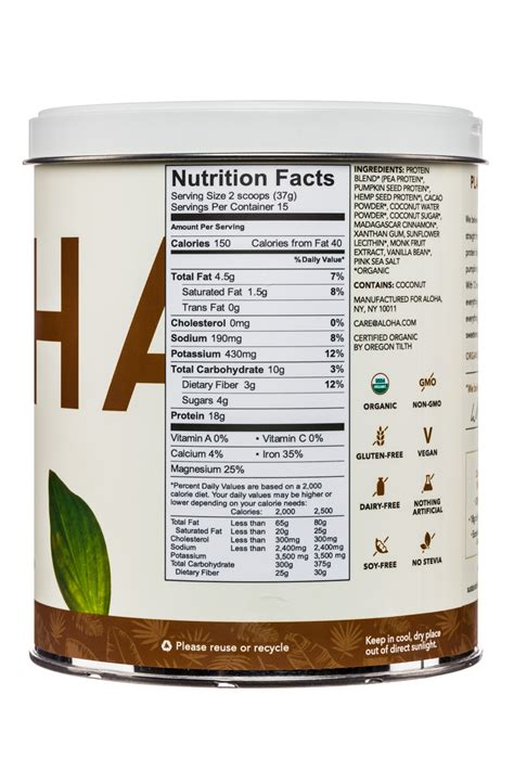 Protein powder brands with nutritional facts - arizonapag