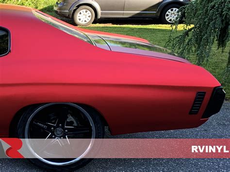 Rwraps™ Red Matte Chrome Vinyl Wrap | Car Wrap Film