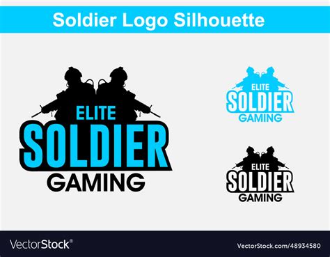 Soldier logo design Royalty Free Vector Image - VectorStock