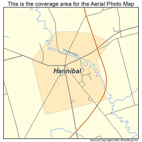 Aerial Photography Map of Hannibal, NY New York