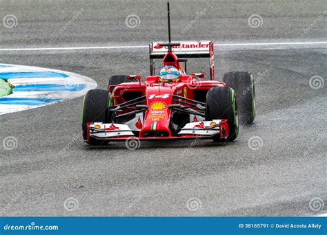 Team Scuderia Ferrari F1, Fernando Alonso, 2014 Editorial Photo - Image ...