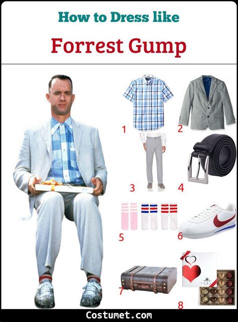 Forrest Gump Costume for Cosplay & Halloween 2023