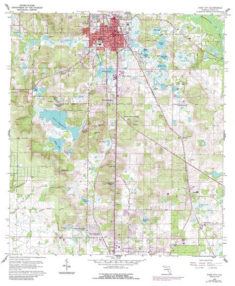 Dade City topographic map, FL - USGS Topo Quad 28082c2