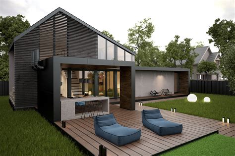 Cottage architectural project for a young businessman on Behance