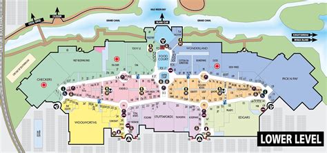 Canal walk shops map - Canal walk shopping centre map (Western Cape - South Africa)