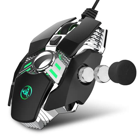 TSV RGB Gaming Mouse Backlit Wired Ergonomic 7 Buttons Programmable Mouse with Macro Programming ...