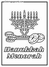 Hanukkah Menorah For Kids Coloring Page  Free Printable Pages sketch template