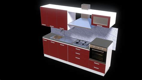 Kitchen for Blender 3D model | CGTrader