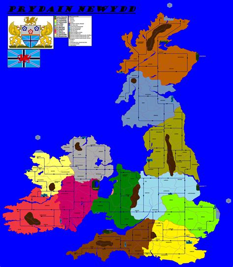 Prydain Newydd - Map - Full by Uncaflump73 on DeviantArt