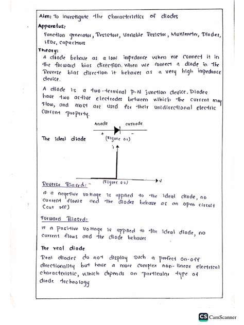 Diode Characteristics | PDF