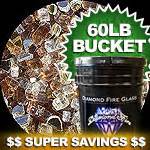Montecito Diamond Fire Pit Glass - 60 LB Crystal Package