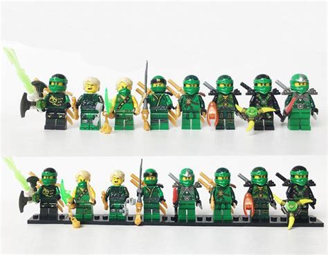 8pcs Lloyd Montgomery Garmadon Minifigures Lego Compatible Ninjago Set ...