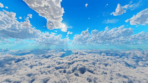 Fluffy Clouds Sky Overlay (custom sky overlay!) Minecraft Texture Pack