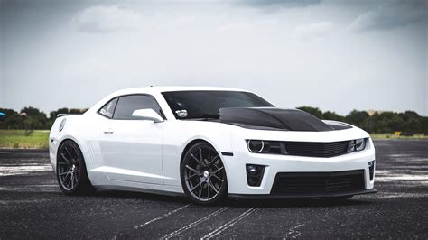 White sports car Chevrolet Camaro SS wallpapers and images - wallpapers ...