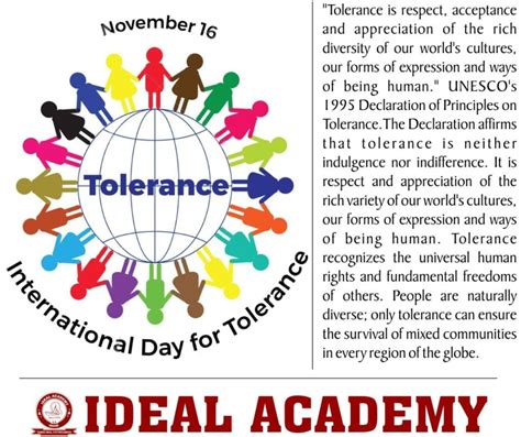 International Day for Tolerance - Ideal Academy